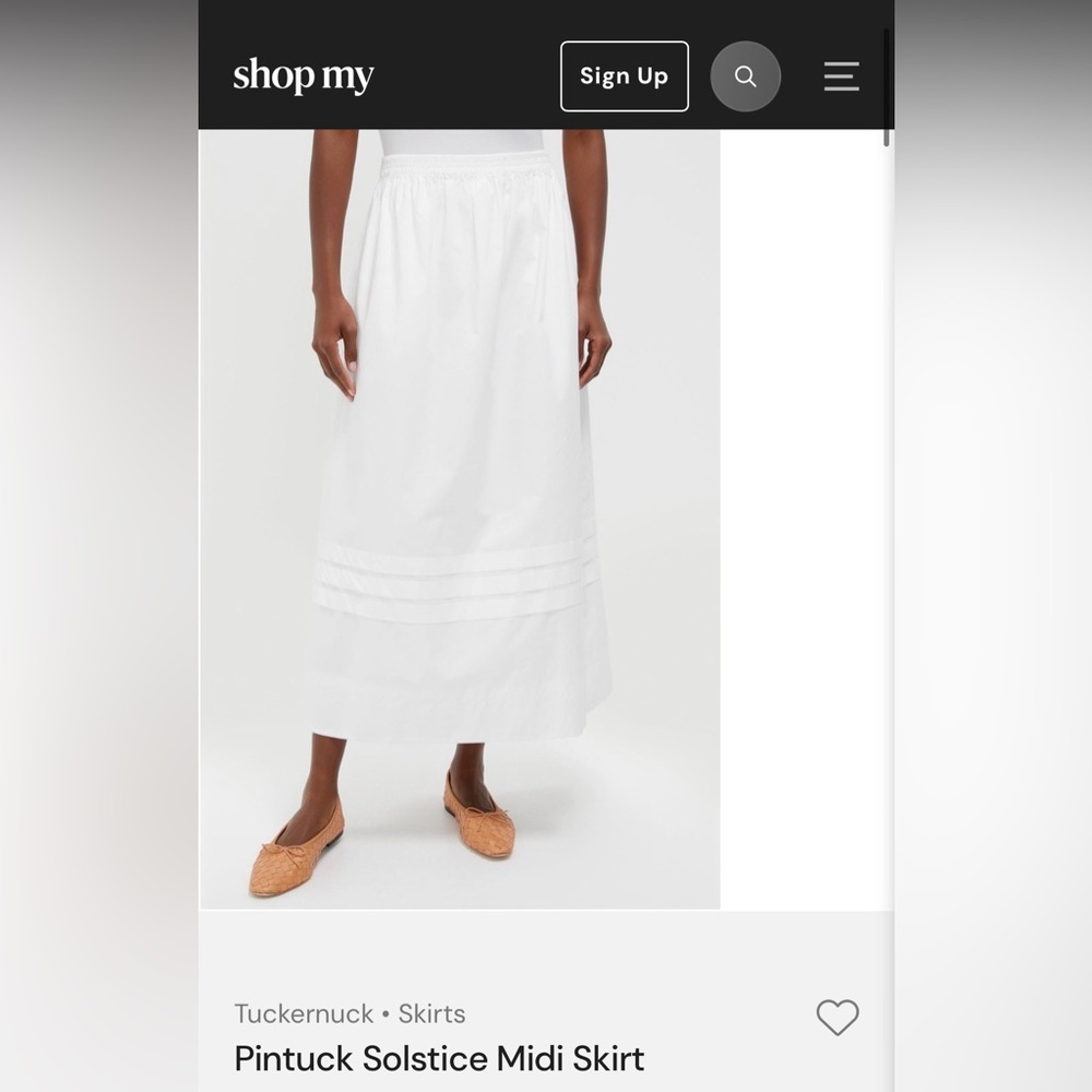 Tuckernuck Crisp White Maxi Skirt